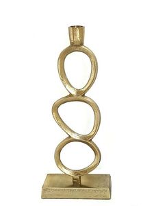 Élégant porte-bougie en aluminium pour centre de table moderne, design métallique décoratif, idéal pour la maison et les mariages - Product Image 1