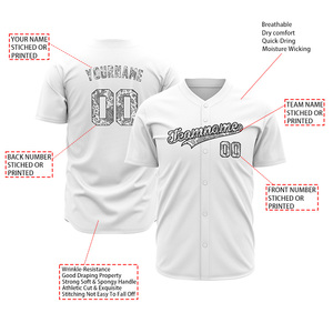 <b>Paisley</b> Baseball Jersey Club Softball Jersey Baseball Jersey Breathable Softball Uniform with Sublimation - Product Image 4