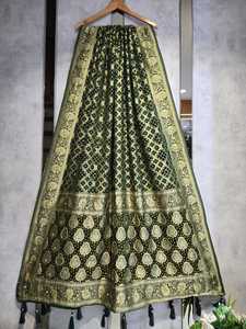 Foulard en georgette pure, best-seller, broderie artisanale, style ethnique, pour mariage et fêtes, pour femmes, vente en gros, fournisseur OEM, Inde - Product Image 4