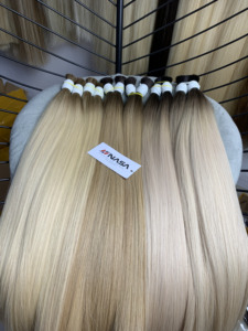 Vente en gros vrac cheveux vierges Remy longs cheveux vietnamiens droits doublement étirés pour blond blanc brun plus clair teint - Product Image 4