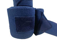 Vente en gros de bandages en polaire 4 pièces 1 jeu de tissu lourd 3 Mtr longueur et 4 "largeur bleu marine couleurs même couleur personnaliser OEM/ODM