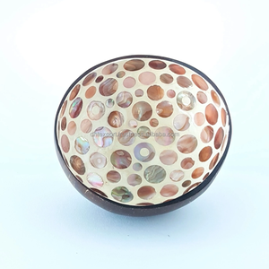 ชามกะลามะพร้าวธรรมชาติ เป็นมิตรกับสิ่งแวดล้อม สำหรับเด็ก ชุดชามมะพร้าวเคลือบเงา ทำด้วยมือ งานฝีมือ DHT - Product Image 4