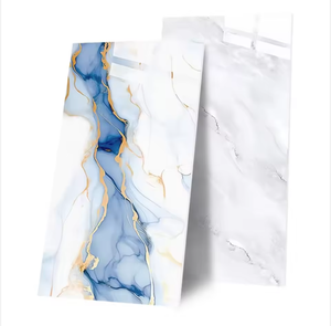 Piastrelle in ceramica antiscivolo effetto marmo 600x1200mm con linea dorata, completamente smaltate, resistenti agli acidi, per progetti villa e pavimentazioni/pareti, anche per bagno. - Product Image 2