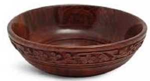 Tazón de Madera Biodegradable y Ecológico Hecho a Mano, Tazón Decorativo y Duradero para Servir Frutas, para Uso Doméstico - Product Image 4