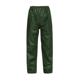Pantalon de pluie unisexe adulte personnalisé en polyester vert imperméable à manches longues 140g, toutes saisons, pour activités de plein air – Produit le plus vendu - Product Image 2