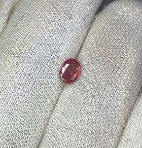 Zafiro padparadscha natural de corte ovalado, zafiro certificado en venta. - Product Image 2