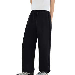 Men Women Sweatpants <b>Elastic</b> Waist Drawstring Straight Leg Loose Fit Streetwear Custom Logo Manufacturer - Product Image 3