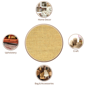 Tela de Yute Natural de Alta Calidad, Tejida, Inodora, 100% Yute, Resistente, para Empaquetado a Granel - Product Image 4