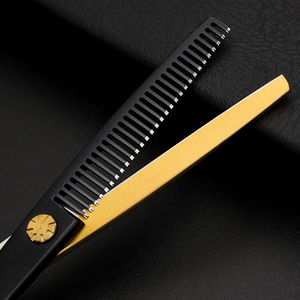 Tijeras de Peluquería Profesionales Estilo Japonés para Diestros, Acero Inoxidable Afilado como una Cuchilla, Ligeras, con 32 Dientes - Product Image 2