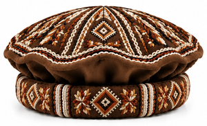 Designer <b>Man</b> Afghan Caps Black Embroidered Traditional Kuchi <b>Hat</b> Handmade Tribal Pattern Festival Topi <b>Man</b> Afghan Caps Wholesale - Product Image 2