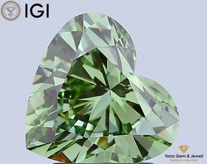 เพชรทรงหัวใจสีเขียวสดใส น้ำหนัก 2.01 กะรัต ความสะอาดระดับ VVS2 ได้รับการรับรองจาก IGI เพาะเลี้ยงในห้องปฏิบัติการด้วยวิธี CVD เหมาะสำหรับเครื่องประดับแบบโซลิแทร์ - Product Image 1