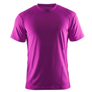 เสื้อยืดคอกลมแขนสั้นสีเขียวสำหรับผู้ชาย ทรงปกติ สีพื้น ผ้าถักลำลอง - Product Image 4