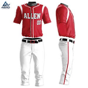 Uniformes de Béisbol 2026 de Poliéster Resistente con Nombre, Número y Logotipo Personalizados para Equipos Deportivos, Producto Nuevo y Moderno de Alto Rendimiento - Product Image 1