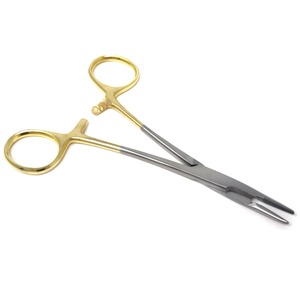 XELTECH SURGICAL Porte-aiguille Olsen Hegar 16 cm en carbure de tungstène, Porte-aiguille à ciseaux, Modèle certifié avec revêtement papier - Product Image 1