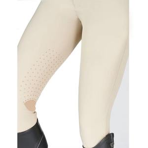 Culotte d'équitation taille haute pour femme, longueur intégrale, en tricot extensible quatre directions (Spandex/Coton), couleur unie, fermeture boutonnée, personnalisable - Product Image 5