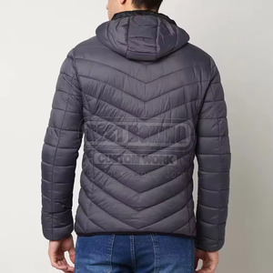 Veste matelassée en duvet style puffer, manteau chaud décontracté pour homme, veste d'hiver classique - Product Image 3