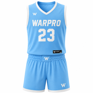 Custom WARPRO Basketball Tank Top and Shorts Set High Performance Moisture Wicking Quick Dry Sublimation Printed <b>athletic</b> - Product Image 1