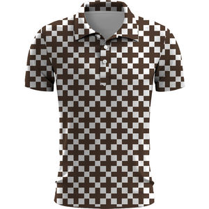 Chemises polo pour hommes grande taille à imprimé intégral, logo personnalisé, design élégant, vente en gros de chemises polo, vêtements de travail, fournisseur OEM - Product Image 5