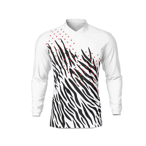 Maillot de motocross personnalisé, maillot en tissu mesh sublimé pour le cyclisme, 100% polyester, personnalisé pour hommes - Product Image 3