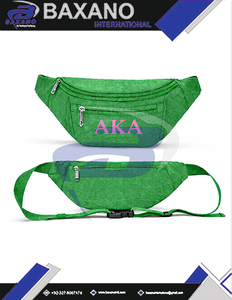 Riñonera AKA Sorority Alpha |   Kapa |   Bolso Bandolera Unisex Impermeable con Cierre de Cremallera y Patrón de Letras Alfabéticas - Product Image 6
