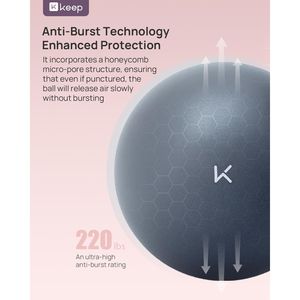 Palla da Pilates Anti-Scoppio Piccola, Spessa, per Yoga, Fisioterapia, Fitness e Allenamento della Forza del Core - Product Image 3