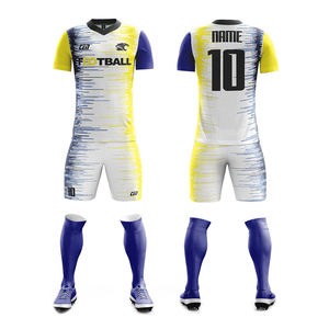 Conjunto de Camiseta de Fútbol Unisex Personalizada CGT, Manga Corta, Cuello Redondo, Sublimada, Absorbe la Humedad, 100% Poliéster, Color Degradado, para Adultos - Product Image 5