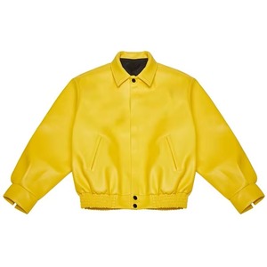 Chaqueta de Cuero PU para Hombre de Alta Calidad, con Logotipo Frontal, Impermeable y Resistente al Viento - Chaquetas de Cuero de Pakistán - Product Image 1