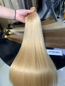 Cheveux humains bruts à la kératine vietnamienne prix de gros 100 grammes par paquet extensions de cheveux à pointe plate droites - Product Image 6