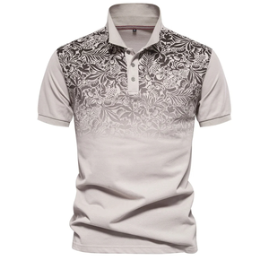 Camisa de Diseñador para Hombre, con Logotipo Personalizado en la Parte Delantera, Lavada, de Poliéster/Algodón, Corte Ajustado, Transpirable, Casual, de Manga Corta, para Verano - Product Image 1