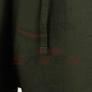Shorts plissés en coton pour hommes avec logo personnalisé, taille élastique et cordon de serrage, décontractés d'été, coupe ample, avec poches, vente en gros - Product Image 6