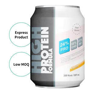 [Low MOQ] Private Label White Label in scatola bevanda di proteine del siero di latte frullato ad alto contenuto proteico formula integratori alimentari