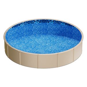 Liner de piscine rond en vinyle premium de 24 pieds pour parois de 52 pouces de hauteur, installation facile, patchs anti-fuite, accessoires de piscine - Product Image 1