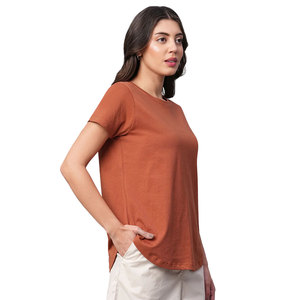 Camiseta de Mujer Holgada y Moderna, de Material Ecológico, Natural, Suave, Transpirable y Fresca, Esencial para el Verano - Product Image 5