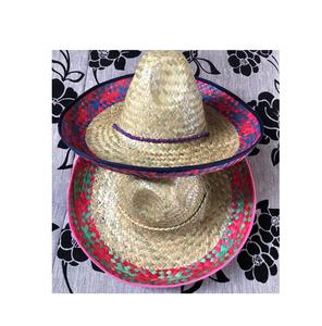Vietnam coloré chapeau de paille lumineux Sombrero traditionnel CincoDeMayo chapeau fête tournée porter cadeaux accessoires vêtements - Product Image 5
