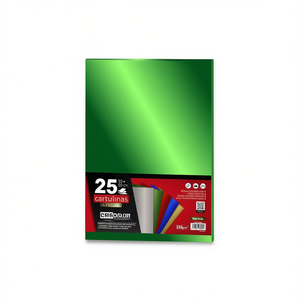 กระดาษแข็งสีเขียวเมทัลลิก 50x65 ซม. สำหรับงานประดิษฐ์กระดาษ - Product Image 2