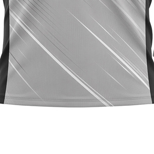 Unisex Gray Black Geometric Print Soccer Jersey Short Sleeve Crew Neck Moisture Wicking 100% Polyester Lightweight Custom - Product Image 5