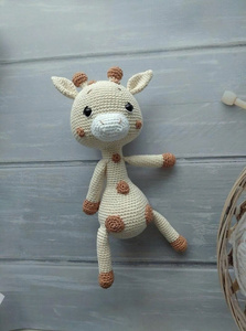 Jirafa de Ganchillo Ecológica, Muñeco Amigurumi, Juguete Educativo, Algodón Orgánico, Regalo para Recién Nacidos, Juguete para Bebés - Product Image 2