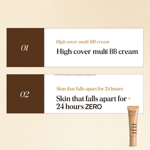 Crème BB coréenne pour une peau éclatante, haute couvrance, essence lactée SPF50+ PA++++ OEM - Product Image 3