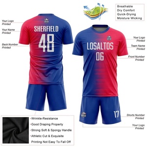 Nuevos kits de fútbol personalizados de alta calidad para hombres, conjunto de Jersey, transpirable, de secado rápido, conjuntos de uniformes de fútbol - Product Image 5