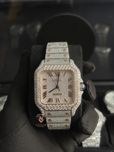 Montre élégante en diamant moissanite de luxe avec un design intemporel, montre idéale pour les fêtes et les mariages - Product Image 4