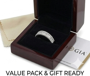 Brazalete de Oro Blanco de 14K con Diamante Baguette Cultivado en Laboratorio de 3.5ct de Lujo |   Pulsera de Varias Hileras con Certificación IGI, Regalo de Compromiso, Boda - Product Image 4