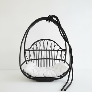 High Quality Eco-friendly Handmade <b>Wicker</b> Swing <b>Chair</b> Luxury Rattan Material Furniture with Cushion For Indoor Outdoor Use - Product Image 1