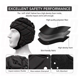 Casque de football américain souple 7v7, casque rembourré, protège-têtes de rugby pour jeunes, enfants et adultes, léger, respirant, protection sportive - Product Image 4