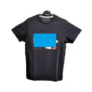 Venta caliente elegante personalizado Digital impreso Flexible manga corta EL intermitente orgánico Streetwear elegante Casual cuello redondo Camiseta para hombre - Product Image 1