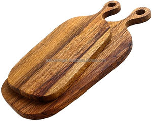 Tabla de cortar y cortar de madera natural decorativa hecha a mano con pulido suave para Decoración de cocina a precio asequible - Product Image 5