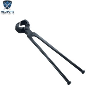 Pince à sabots professionnelle en acier inoxydable de qualité supérieure pour le soin des sabots équins, outil de fermeur pour la coupe des sabots et les soins vétérinaires du bétail - Product Image 3