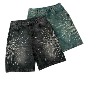 Nuevos Shorts Casuales de Verano para Hombre, Personalizados, Suaves al Tacto, Antiencogimiento, 100% Algodón, Funcionales para Exteriores, con Pedrería - Product Image 2