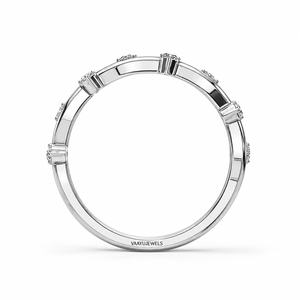 Bague de fiançailles en or 10K 14K 18K ou argent 925 935 pour femme, avec diamant de laboratoire taille ronde inspiré de la nature et motif feuille moderne - Product Image 4
