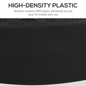 Base per Ombrellone Rotonda Nera Riempibile per Pali da 1.5'' o 2'', per Ombrelloni da Patio e Basi per Esterni, Giardino e Terrazza - Product Image 6