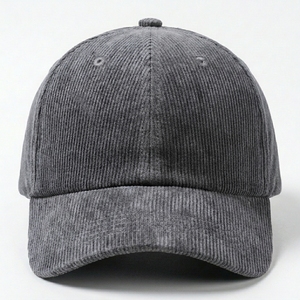 Casquette de papa en velours côtelé non structurée à 6 panneaux |   Casquette Vintage en Coton Doux avec Broderie 3D, Réglable, Unisexe, Décontractée, Sportive, Voyage - Product Image 1